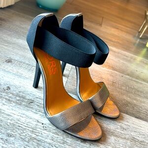 Michael Kors Metallic & Black Heels